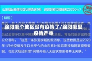 绵阳哪个地区没有疫情了/绵阳哪里疫情严重