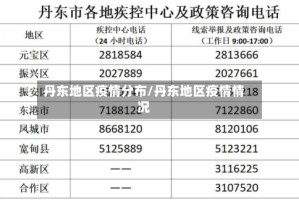 丹东地区疫情分布/丹东地区疫情情况