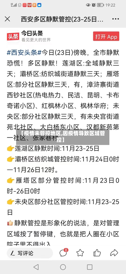 【疫情未管控地区,因疫情导致区域管控】-第1张图片