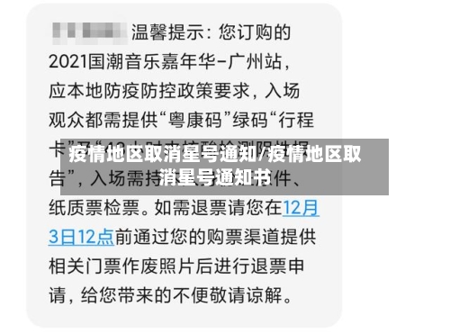 疫情地区取消星号通知/疫情地区取消星号通知书-第1张图片