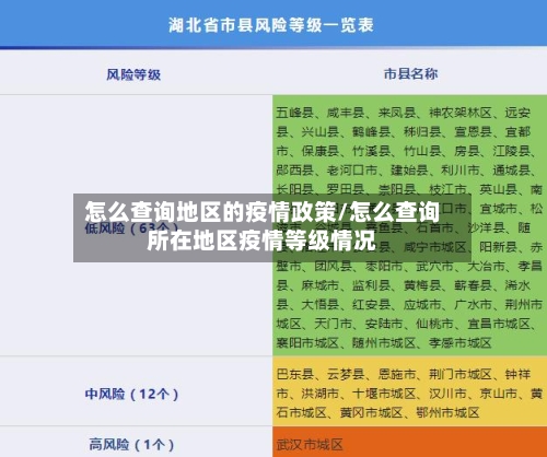 怎么查询地区的疫情政策/怎么查询所在地区疫情等级情况-第2张图片
